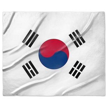 "South Korea Flag" Sherpa Blanket 60"x50"