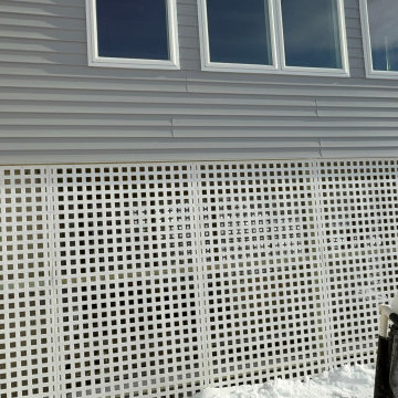 Sunroom Addition W/ Lattice Skirting