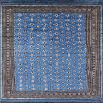 Ahgly Company Indoor Square Mid-Century Modern Area Rugs, 8' Square