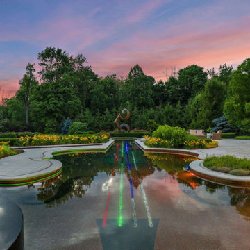 The Fiber Optic Lighting of The Glass Tile Violin Pool