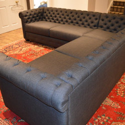 Sectional Sofa Tufted Back - Sofas