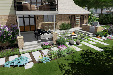 Example of a trendy patio design in Other