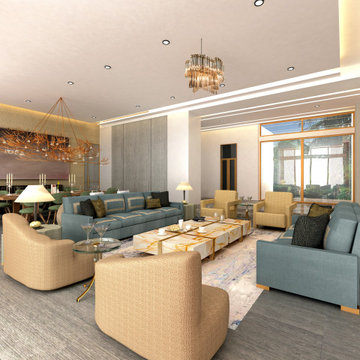 Photorealistic 3D Rendering of Living Room