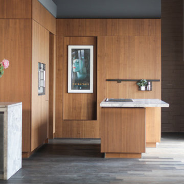 Grooved Walnut with Butler Pantry