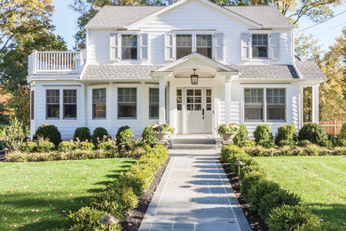 Inspiration for a contemporary exterior home remodel in Newark