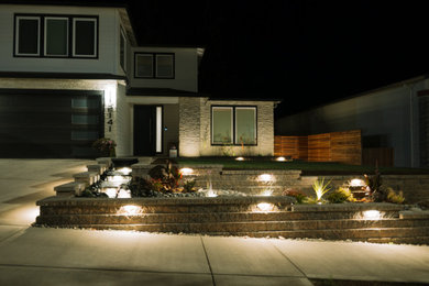 This is an example of a modern landscaping in Portland.
