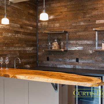 The Barn Wood Wet Bar