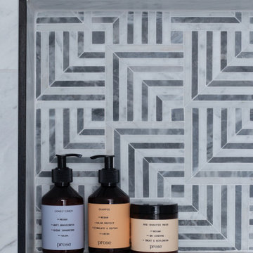 Wet Room Oasis versus Cigar Lounge Style in Dual Bath Remodel