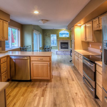 Galley Kitchen into Open Entertaining Space