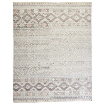 Weave & Wander Eckhart Rug, Blush/Ivory, 2'x3'