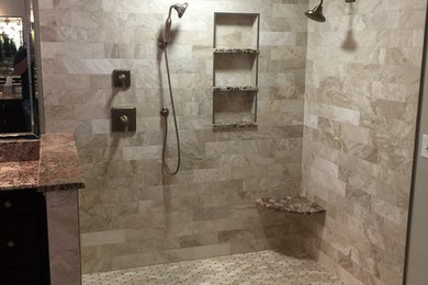Example of a master bathroom design in Atlanta