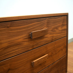 Walnut Zen style chest of drawers - Dressers
