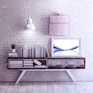 Inspiration for a modern home office and library in Other.