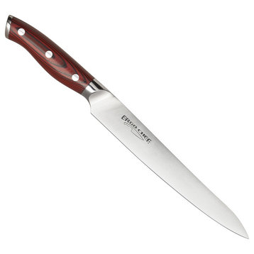 Ergo Chef Crimson 8" Carving Knife, Red G10 Handle