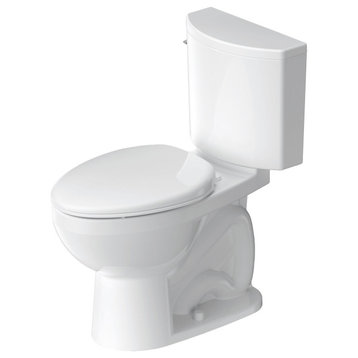 Duravit 203401 No. 1 PRO Elongated Chair Height Toilet Bowl Only - White