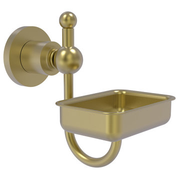 Astor Place Wall Mounted Soap Dish, Satin Brass