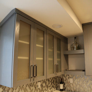 Pieroni Modern Kitchen with Custom Cabinets and Quartz Counter tops