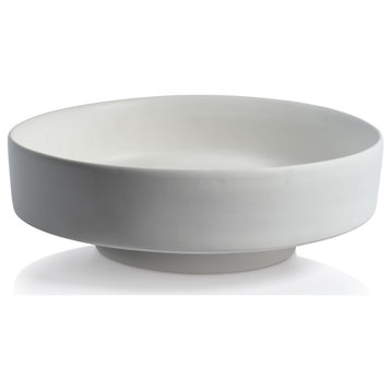 Cornella White Ceramic Centerpiece Bowl