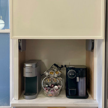 Storage, storage, storage! Easy access lift cabinetry by Dura Supreme