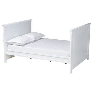 Baxton Studio Ceri Classic and Traditional White Finished Wood Twin Size Daybed