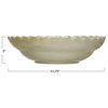 Stoneware Bowl with Scalloped Edge, Ivory