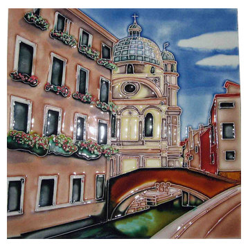 Venice With Pink Building Tile
