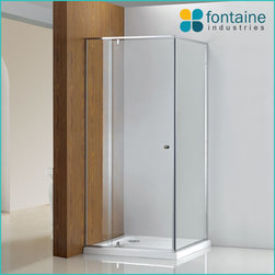 Lorna Streamlined Frame Shower Screen 900mm - Shower Cubicles and Kits