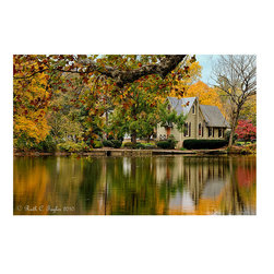 Autumn at Lake Afton Library - Prints And Posters