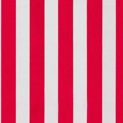 Stripe Linen Cerise by Cabbages & Roses - Curtain Fabric