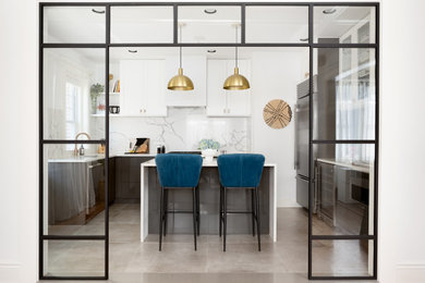 Inspiration for a contemporary kitchen remodel in New York