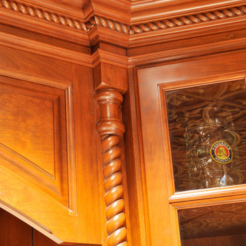 Tin Ceiling with Intricate Trim Detail
