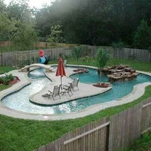 backyard lazy river pool in my backyard