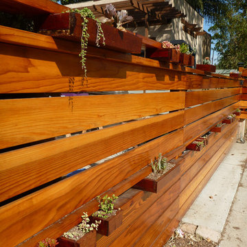 Long Beach Succulent Fence