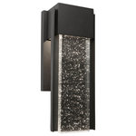 Artcraft Lighting - Cortland AC9166BK Outdoor Wall Light, Black - The Cortland collection of exterior wall sconces features a black frame which has a clear seeded rectangular glass. The LED light sources shines through the seeded glassware making it sparkle. This unit is back by a 25 year warranty on corrosion and 5 years on paint defects.