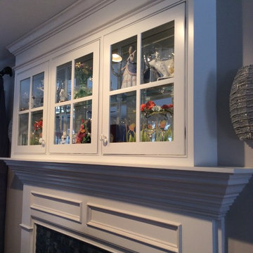 Custom Fireplace China Cabinet