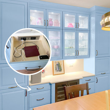 Kitchen In-Drawer Charging Outlets