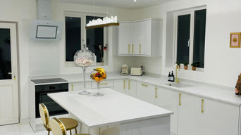 White & Gold Accent Kitchen