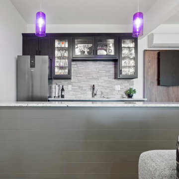Modern Elegance: Basement Remodel with Custom Kitchen & Luxe Detailscvcv