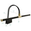 22'' Battery Operated LED Grand Piano Lamp - Black With Brass Accents