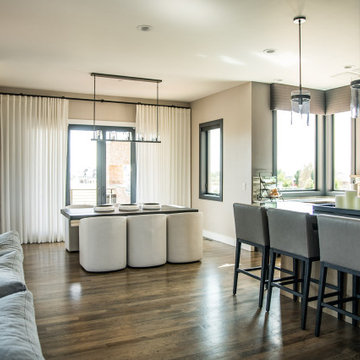 Roller Shades, Cornices and Drapery