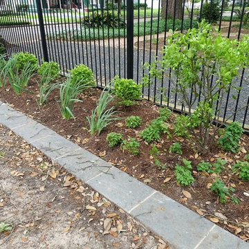 Curb Appeal with Pennsylvania Bluestone, Artifical Turf Path and Poolscape