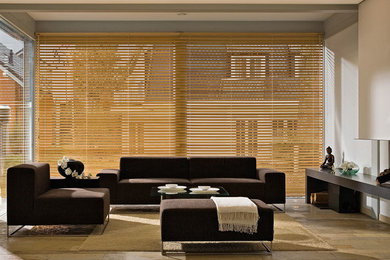 Family room - contemporary family room idea in Other