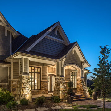Scenic Estate | Front Entrance Lighting | Architectural Outdoor Security Lightin