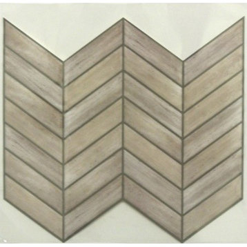 Chevron Distressed Wood Stick Tiles, 4-Pack