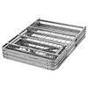 Horizon Queen Stainless Steel Bed Frame, Silver