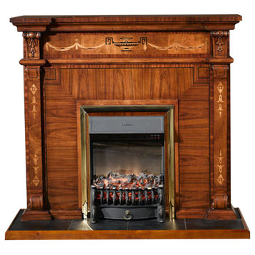Fireplace Insert For Item Lv-972, Gold Trim