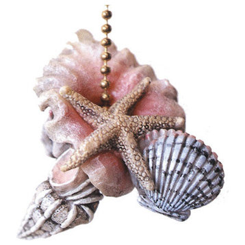 Starfish Seashells Sea Shell Beach Ceiling Fan or Light Pull