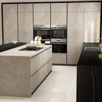 Grey Handleless & Modern Kitchen Set | Inspired Elements | London