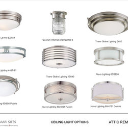 Attic Remodel - Flush-mount Ceiling Lighting