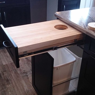 Cutting Board and Garbage Pullout